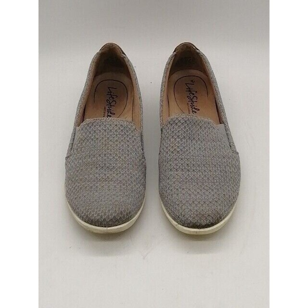 Life Stride Shoes Sneakers Womens Gray 7.5 Next Level Slip On WalkingStretch‎